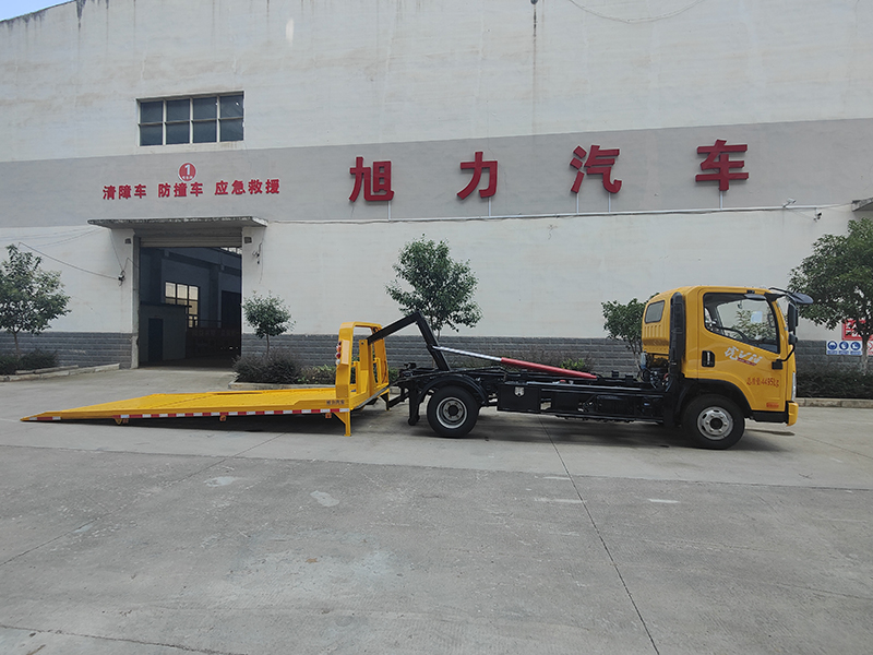 國六藍牌解放虎VN全落地清障車(重載型)